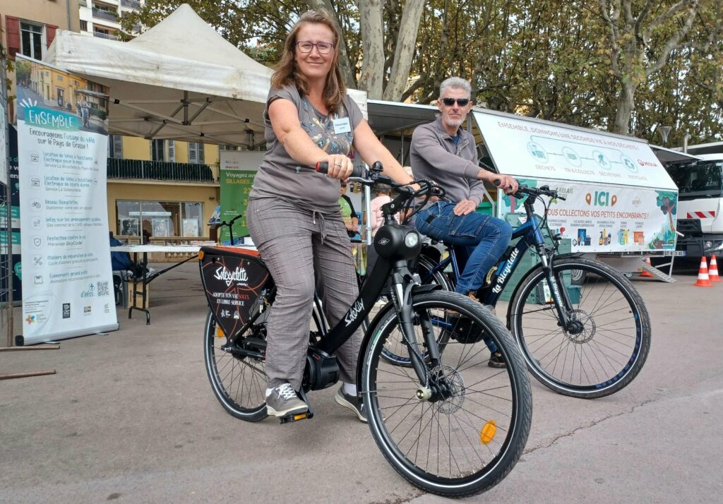 Solexyclette à Grasse lors de la journée PCAET