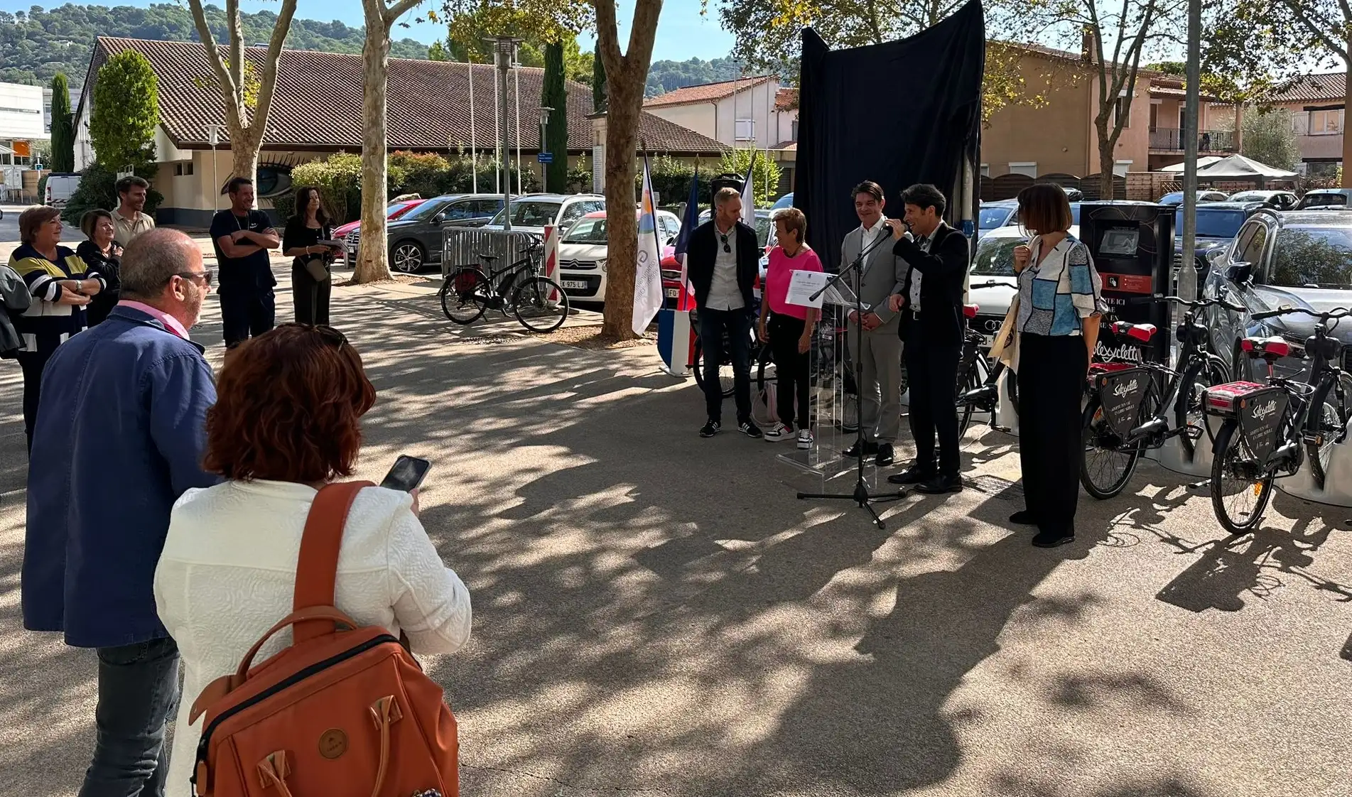 Inauguration station Solexyclette Mouans-Sartoux