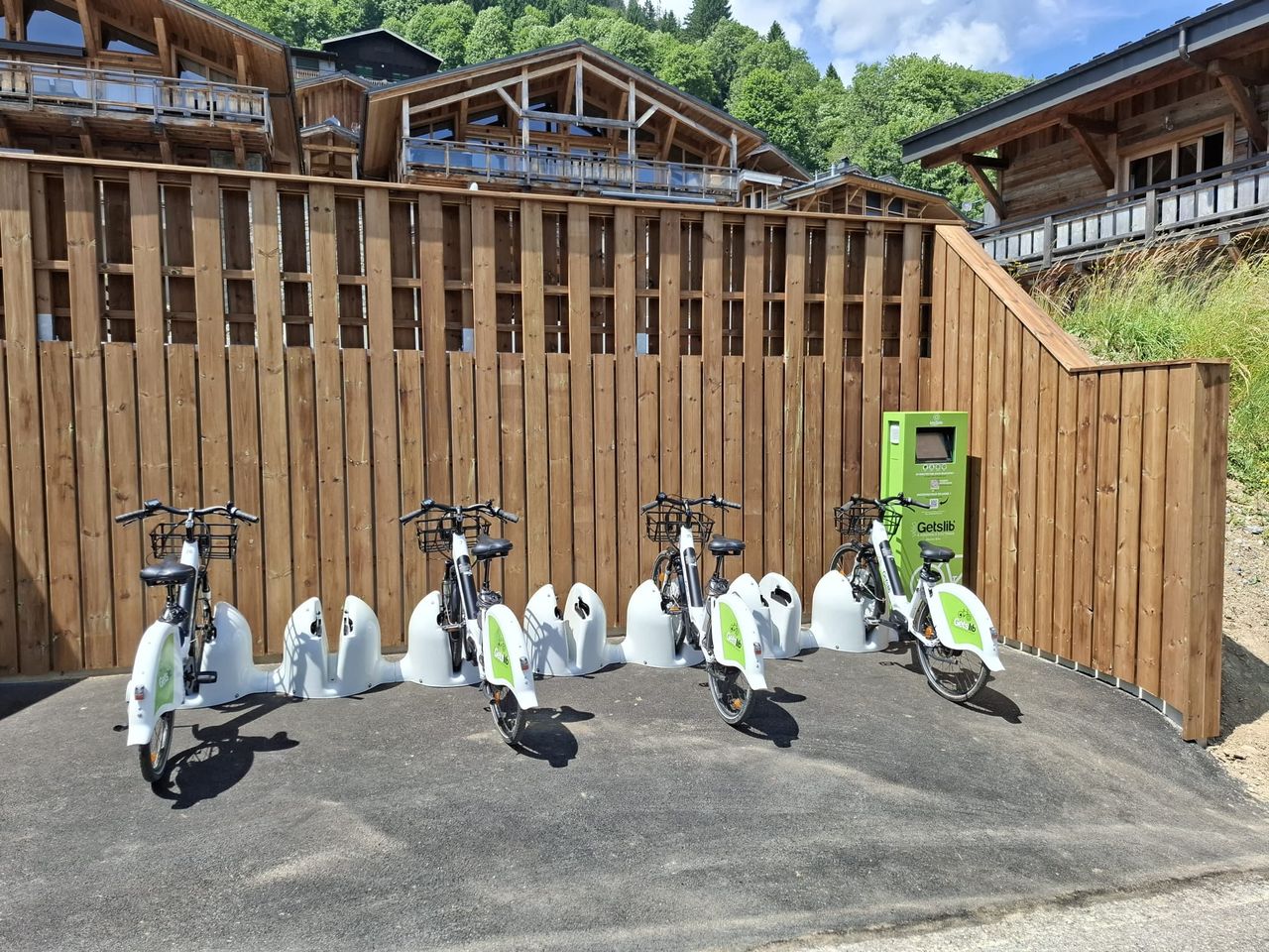 Getslib' vélos en libre-service sur la station des Gets