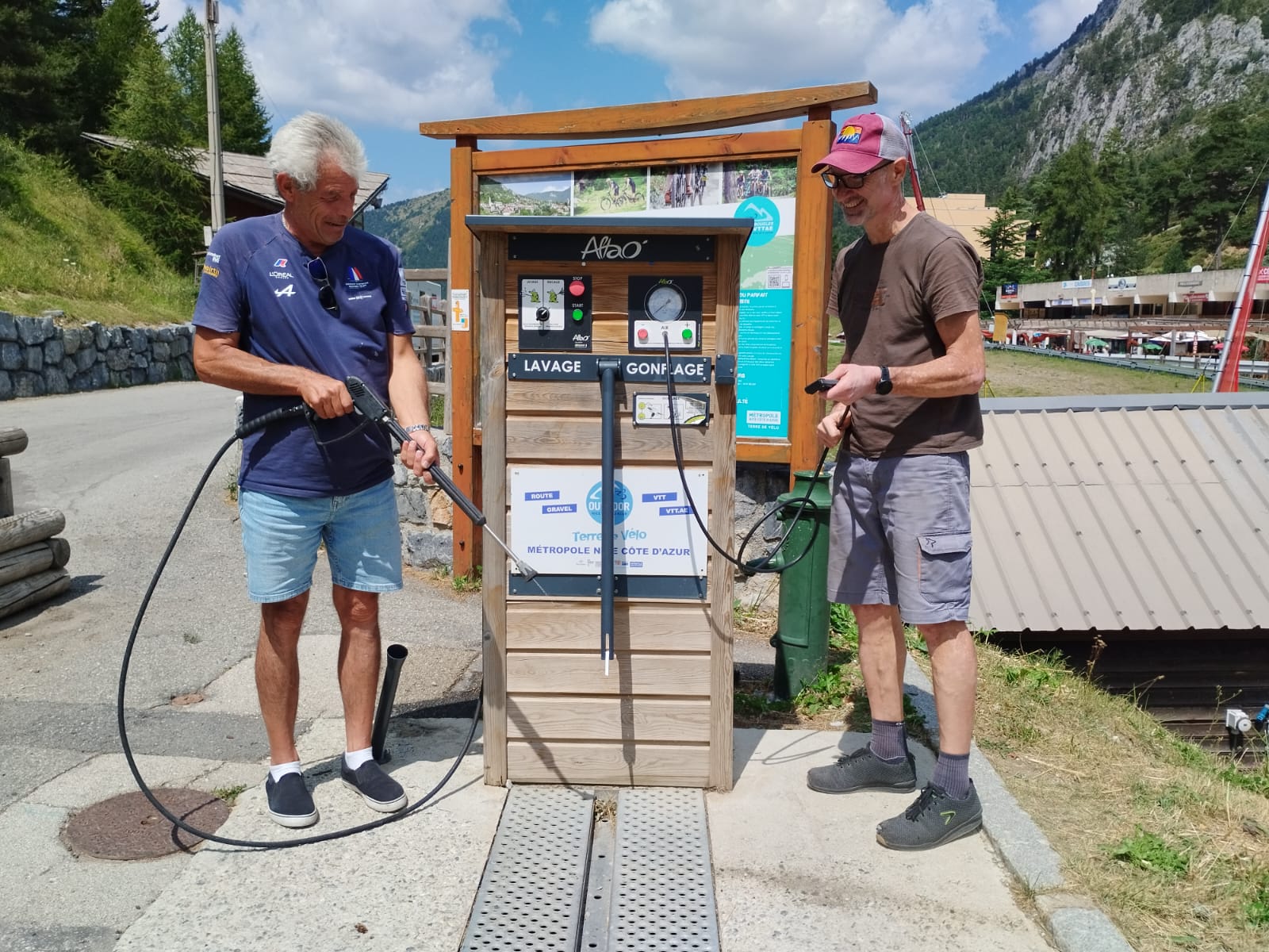 station de lavage VTT